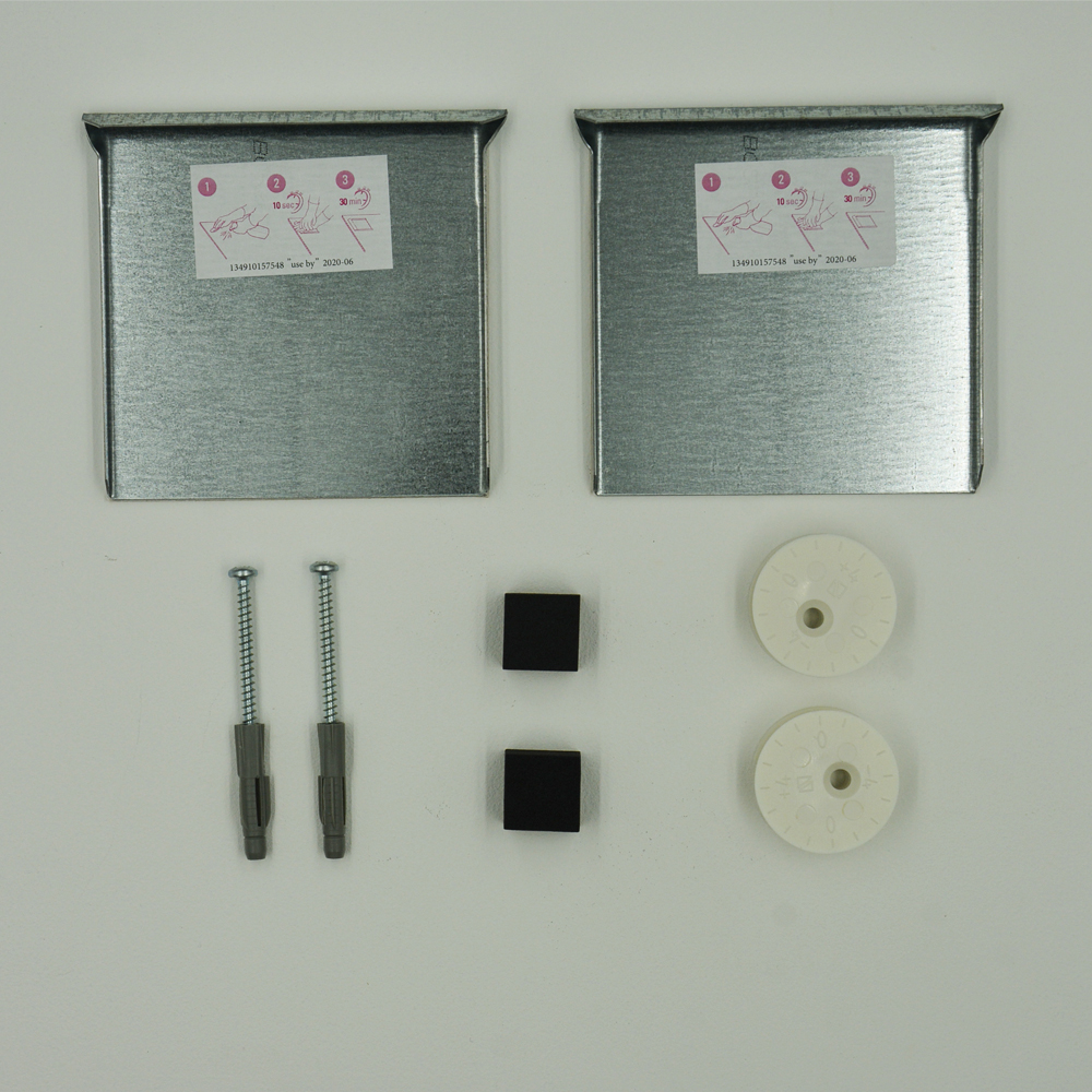 Kit de fixation murale pour miroir, Dibond, signalétique avec disques excentriques - Charge maxi 12 kg - SAFEFIX