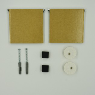 Kit de fixation murale pour miroir, Dibond, signalétique avec disques excentriques - Charge maxi 12 kg - SAFEFIX