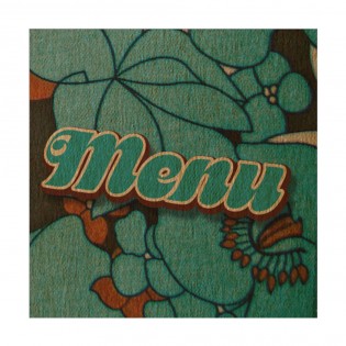 Protège menu format A4 couleur naturel 1 insert modèle TROPICAL - Dag Style