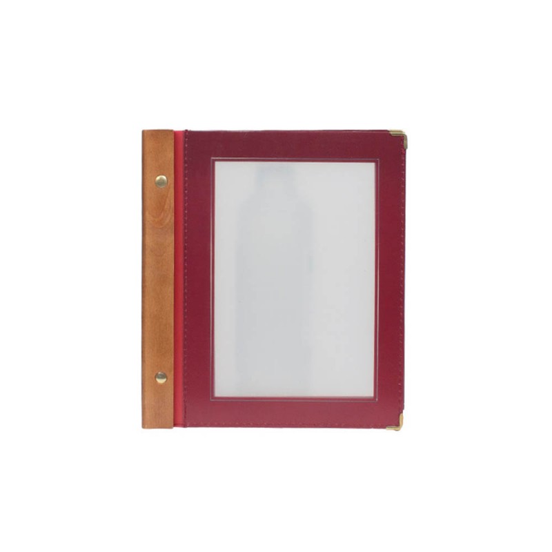 Carte Menu Simili Cuir De La Gamme Tendance - A5, 1 Double Insert Inclus Presente 4 Pages A5 Securit