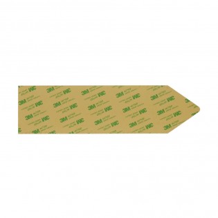 Panneau flèche directionnelle personnalisable - Couleur argent brossé - Signalétique intérieure / extérieure