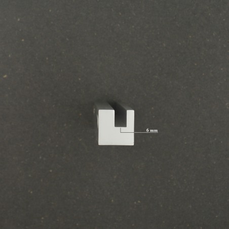 Fixation murale percée en drapeau pour panneau signalétique max 8mm - Longueur 120mm
