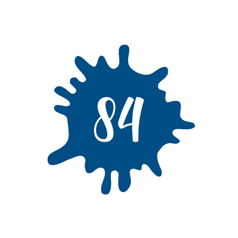 Numéro fantaisie personnalisable pour boite aux lettres couleur bleu chiffres blancs - Modèle Splash Numéro fantaisie personnalisable pour boite aux lettres couleur bleu chiffres blancs - Modèle Splash