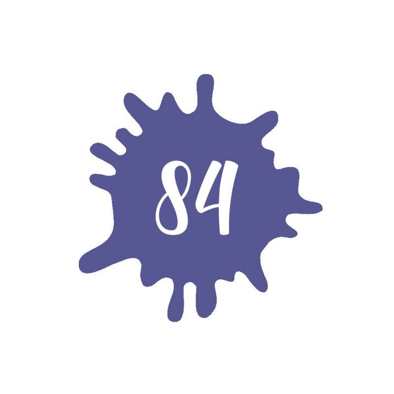 Numéro fantaisie personnalisable pour boite aux lettres couleur violet chiffres blancs - Modèle Splash Numéro fantaisie personnalisable pour boite aux lettres couleur violet chiffres blancs - Modèle Splash