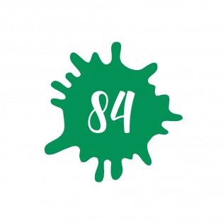 Numéro fantaisie personnalisable pour boite aux lettres couleur vert pomme chiffres blancs - Modèle Splash