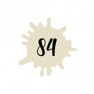 Numéro fantaisie personnalisable pour boite aux lettres couleur beige chiffres noirs - Modèle Splash