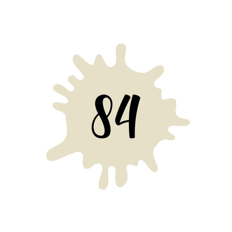 Numéro fantaisie personnalisable pour boite aux lettres couleur beige chiffres noirs - Modèle Splash Numéro fantaisie personnalisable pour boite aux lettres couleur beige chiffres noirs - Modèle Splash