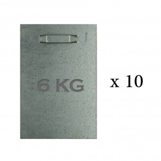 Lot de 10 attaches adhésives 100x150 mm max 6 kg pour intérieur / extérieur - Fixation Dibond et miroir