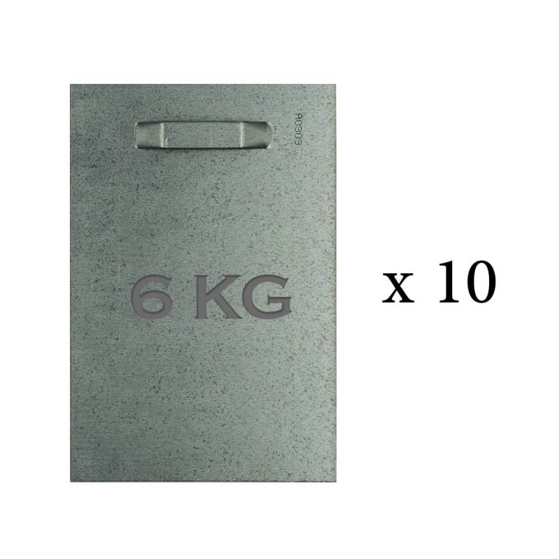 Lot de 10 attaches adhésives 100x150 mm max 6 kg pour intérieur / extérieur - Fixation Dibond et miroir