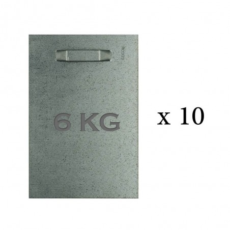 Lot de 10 attaches adhésives 100x150 mm max 6 kg pour intérieur / extérieur - Fixation Dibond et miroir