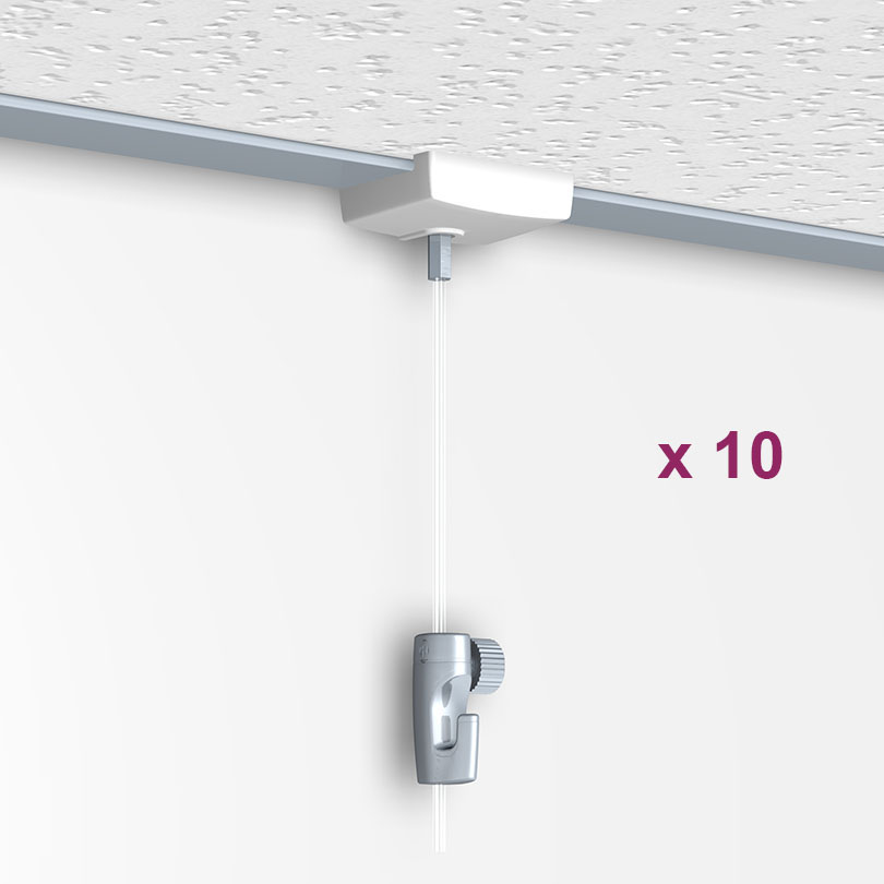 Boite de 10 Ceiling Hanger : système d'accroche pour faux plafond