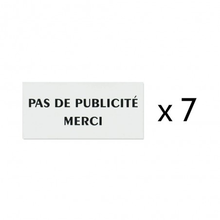 Pack 28 plaques Stop Pub pour boite aux lettres - Accessoires comptoir buralistes, boulangeries, mairie, fleuriste