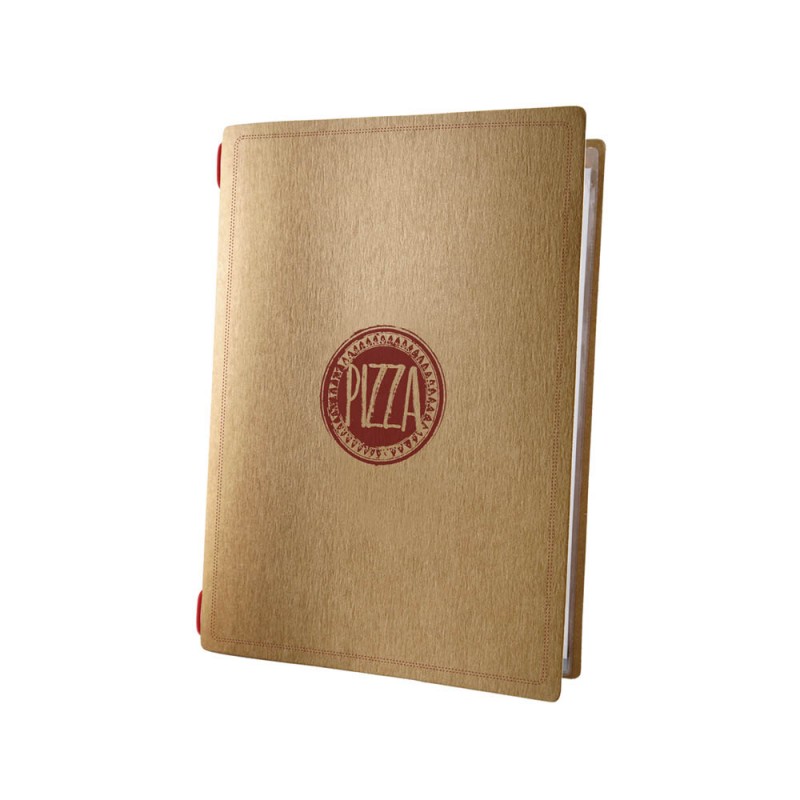 Protège menu restaurant pizzeria format A5 écologique 1 insert modèle PIZZA - Dag Style Protège menu restaurant pizzeria format A5 écologique 1 insert modèle PIZZA - Dag Style