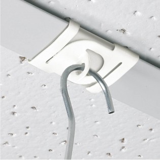 Clip crochet pour faux plafond perpendiculaire - Système d'accrochage  suspendu pour faux plafond