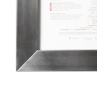 Porte menu mural 4 x A4 Classic LED en acier inoxydable - Affichage menu hôtel restaurant