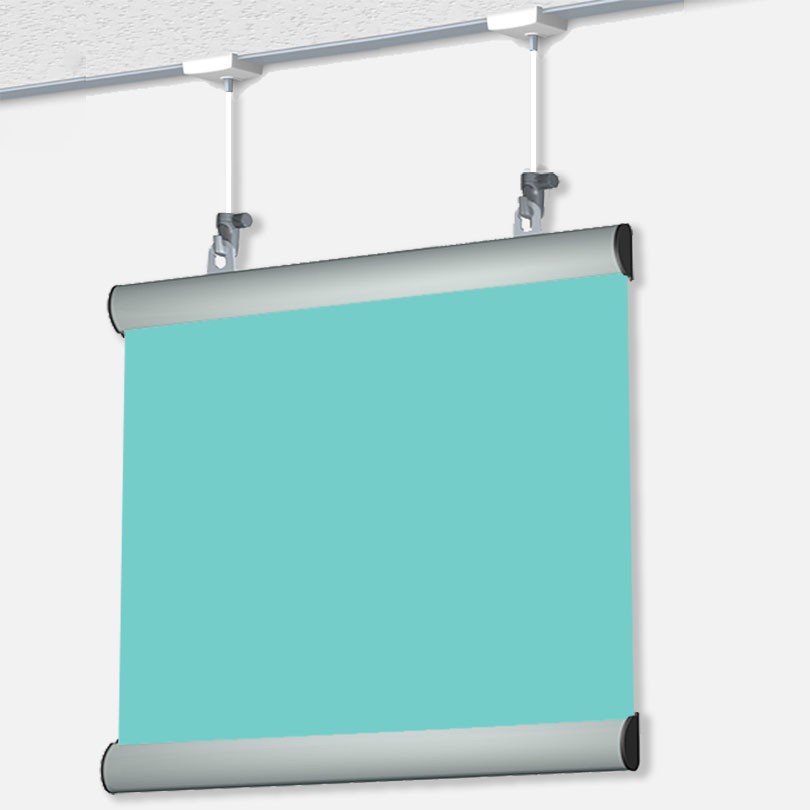 Kit Poster Snap 120 cm + Ceiling hanger - Système de suspension d'affiche pour faux plafond