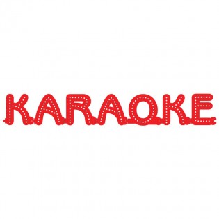 Enseigne lumineuse KARAOKE avec option Flash - Lettres lumineuses LED pour vitrine salles privées, bar karaoké