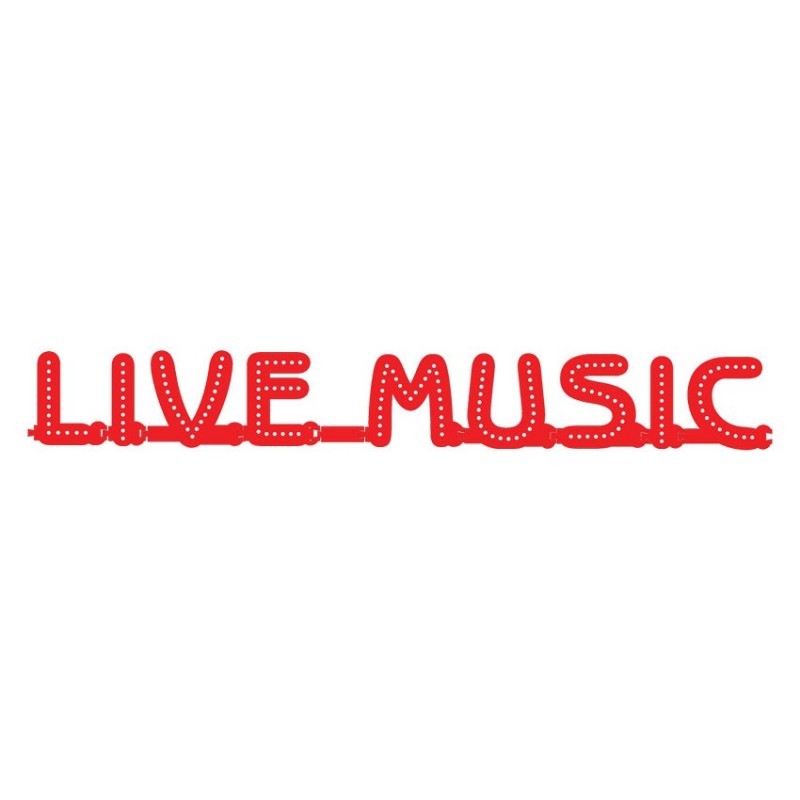 Enseigne LIVE MUSIC : lettres lumineuses Smart LED - Enseigne lumineuse LED pour vitrine salles privées, bar Enseigne LIVE MUSIC : lettres lumineuses Smart LED - Enseigne lumineuse LED pour vitrine salles privées, bar