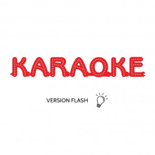 Enseigne lumineuse KARAOKE avec option Flash - Lettres lumineuses LED pour vitrine salles privées, bar karaoké