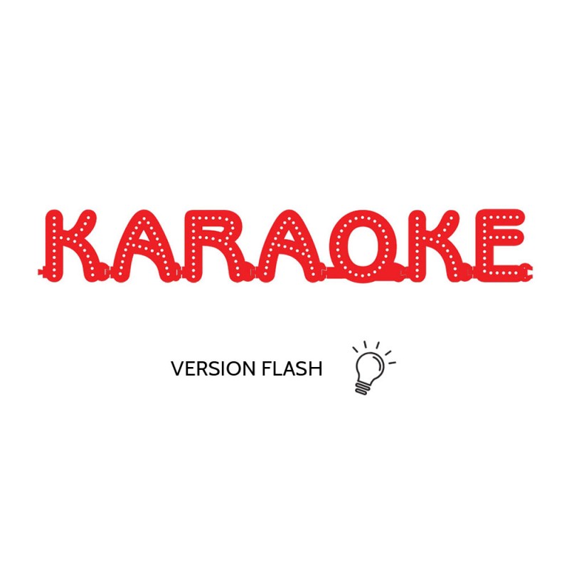 Enseigne lumineuse KARAOKE avec option Flash - Lettres lumineuses LED pour vitrine salles privées, bar karaoké Enseigne lumineuse KARAOKE avec option Flash - Lettres lumineuses LED pour vitrine salles privées, bar karaoké