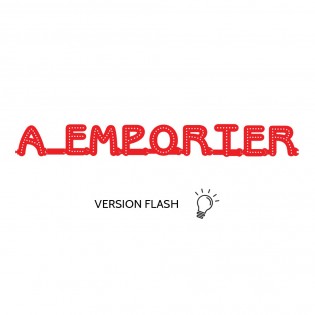 Enseigne lumineuse A EMPORTER avec option Flash - Lettres lumineuses LED pour vitrine restaurant