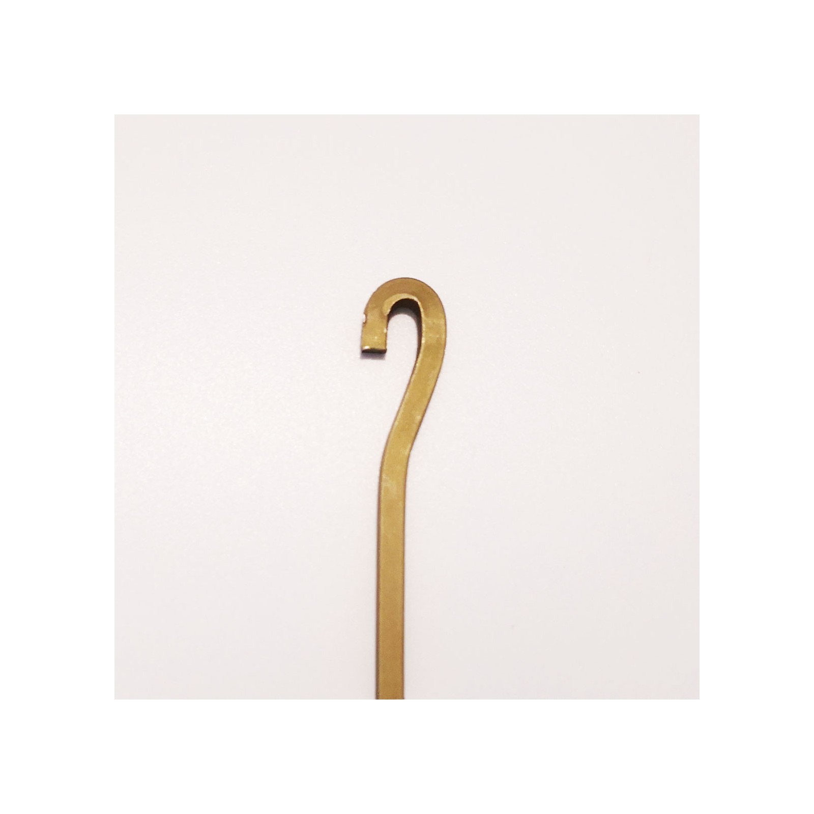 Pack 5 tiges ALU laiton 4x4 mm en S pour cimaise