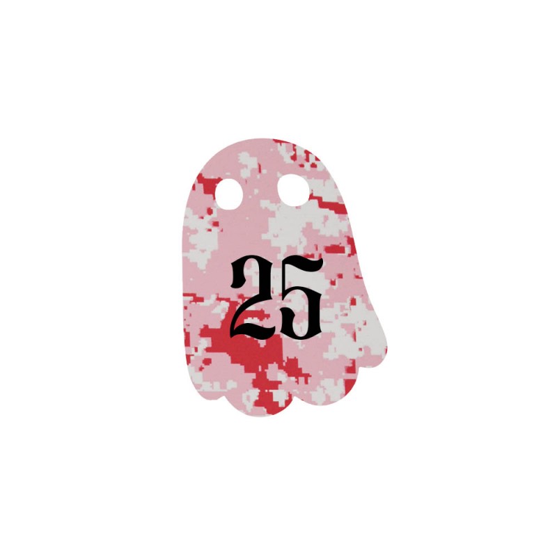Numéro fantaisie personnalisable pour boite aux lettres couleur Camo Rose chiffres noirs - Modèle Fantôme Numéro fantaisie personnalisable pour boite aux lettres couleur Camo Rose chiffres noirs - Modèle Fantôme
