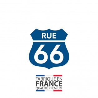 Numéro fantaisie personnalisable pour boite aux lettres couleur bleu chiffres blancs - Modèle Route 66