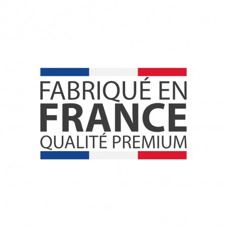 Plaque boite aux lettres STOP PUB format Edelen (99x24mm) rouge lettres noires - 1 ligne