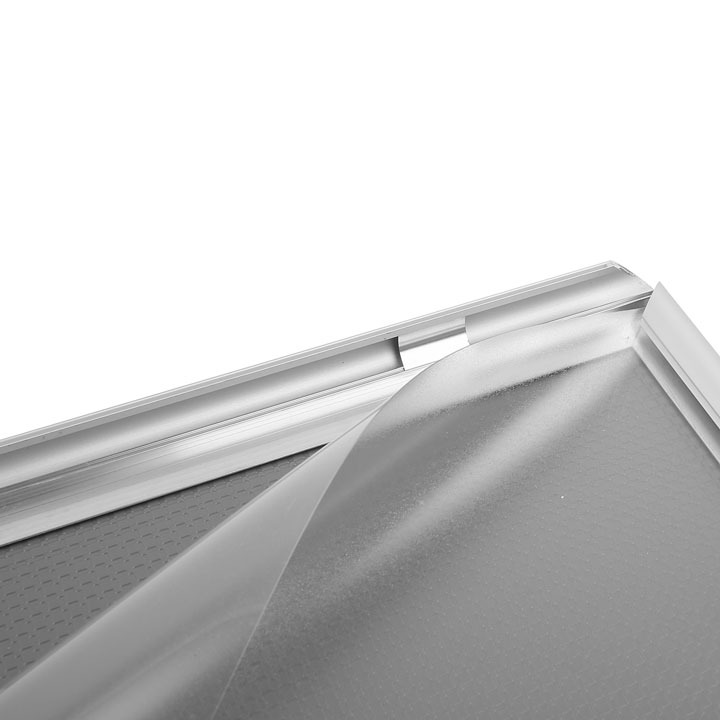 Affiche "Geste barrière" encadrée - format A3 - cadre aluminium ouverture frontale