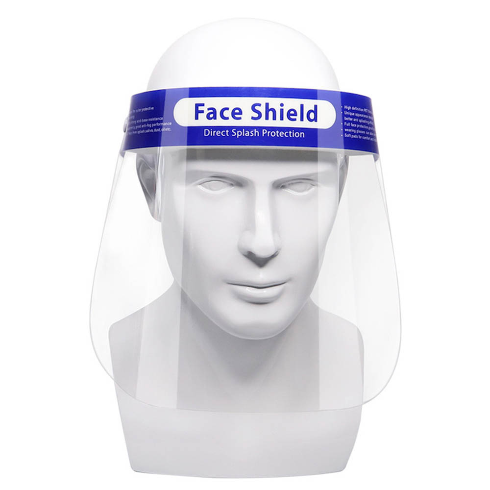 Visière de protection, écran facial transparent pour adultes anti-projections