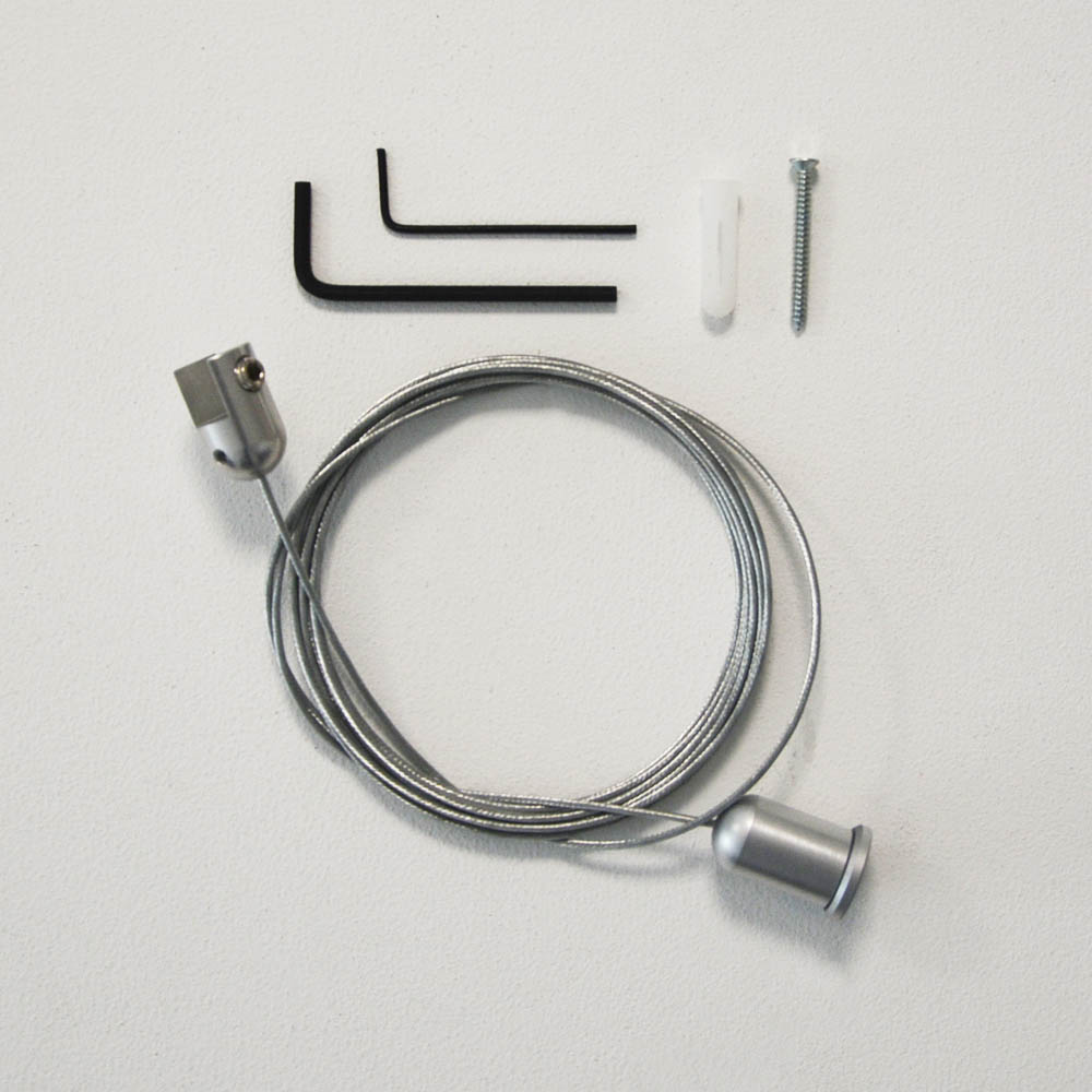 Kit de suspension par câble pour panneau de 1 mm à 8 mm (unité)