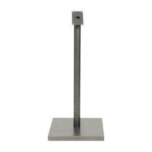 Pied pour porte-menu modèle gris métallisé - Hauteur 95 cm