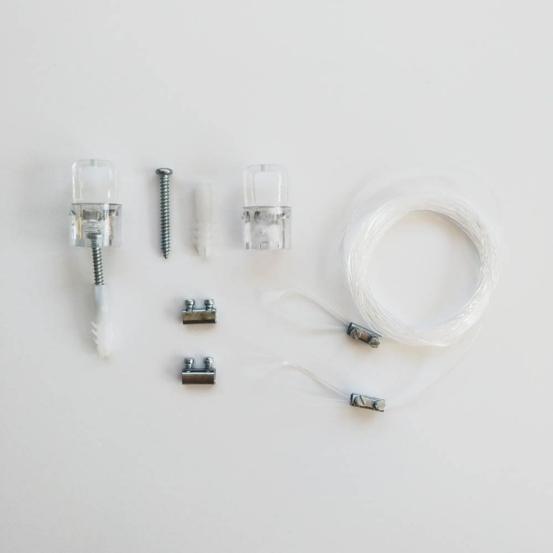 Kit de suspension en nylon longueur 2 mètres - Suspension signalétique et cadres Kit de suspension en nylon longueur 2 mètres - Suspension signalétique et cadres