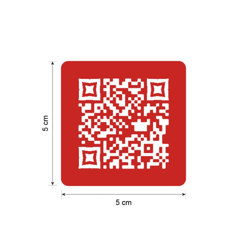 Menu sans contact pictogramme carré QR Code pour présentation menu hôtel restaurant - Couleur rouge Menu sans contact pictogramme carré QR Code pour présentation menu hôtel restaurant - Couleur rouge