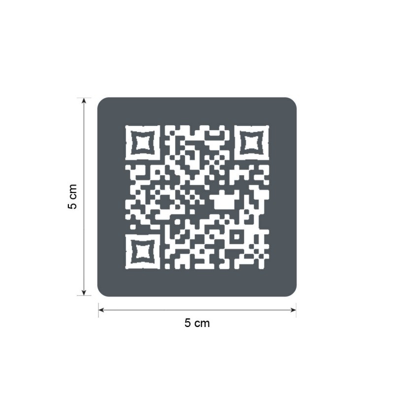 Menu sans contact pictogramme carré QR Code pour présentation menu hôtel restaurant - Couleur gris Menu sans contact pictogramme carré QR Code pour présentation menu hôtel restaurant - Couleur gris