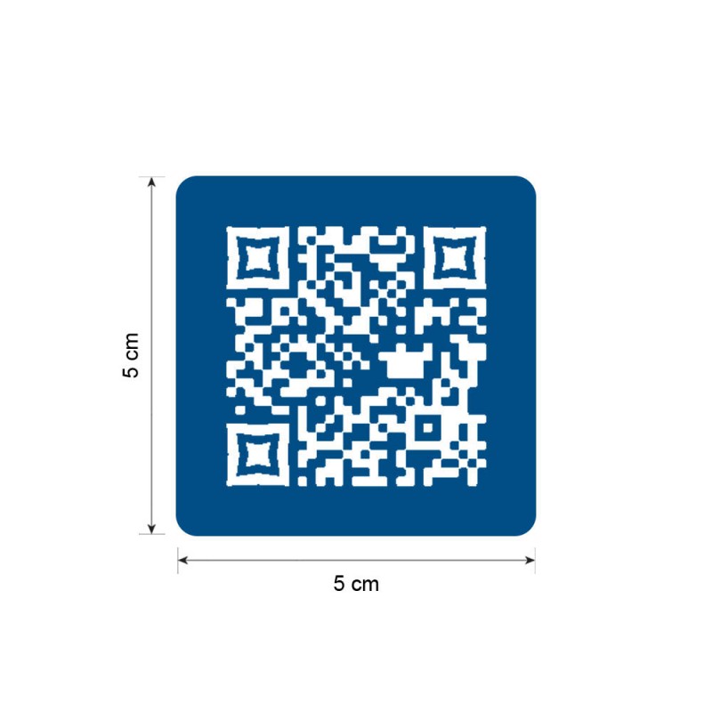 Menu sans contact pictogramme carré QR Code pour présentation menu hôtel restaurant - Couleur bleu Menu sans contact pictogramme carré QR Code pour présentation menu hôtel restaurant - Couleur bleu