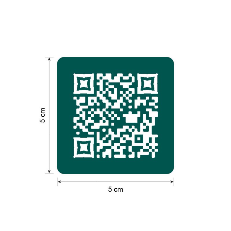 Menu sans contact pictogramme carré QR Code pour présentation menu hôtel restaurant - Couleur vert foncé Menu sans contact pictogramme carré QR Code pour présentation menu hôtel restaurant - Couleur vert foncé