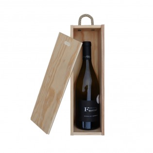 Caisse à vin en bois personnalisée pour 1 bouteille - Ouverture à glissière - Modèle Ne boit pas pour oublier