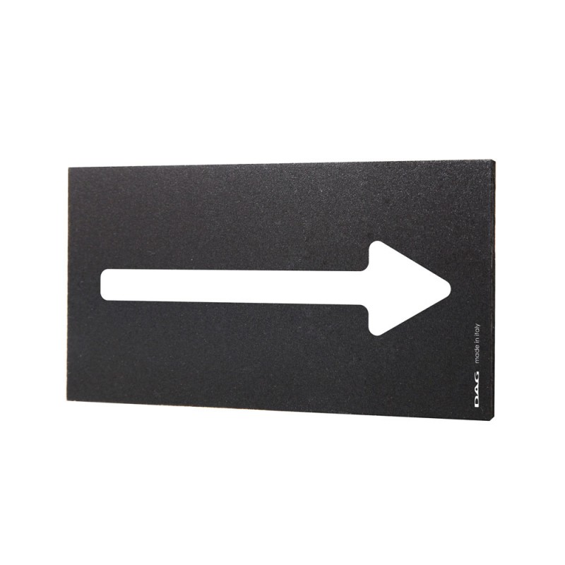 Plaque de porte Flèche 8 x 15 cm - Signalétique noir/ blanc design pour lieux publics Plaque de porte Flèche 8 x 15 cm - Signalétique noir/ blanc design pour lieux publics