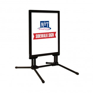 Stop trottoir extérieur SWING PRO couleur Noir format A0 (84,1 x 118,9 cm) - Panneau d'affichage extérieur