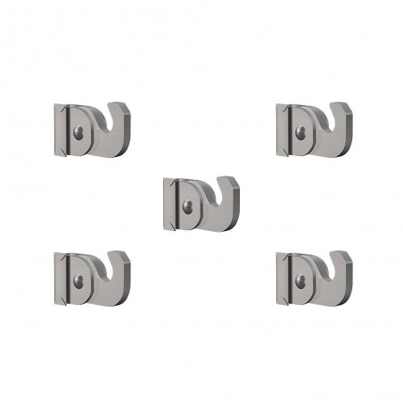 Lot de 5 crochets 40kg autobloquants tige 4x4mm