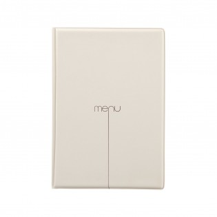 Lot de 10 protège-menus Risto A5 beige