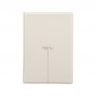 Lot de 10 protège-menus Risto A5 beige