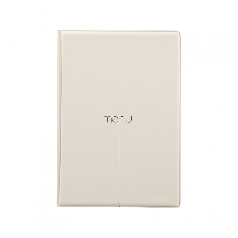 Lot de 10 protège-menus Risto A5 beige Lot de 10 protège-menus Risto A5 beige