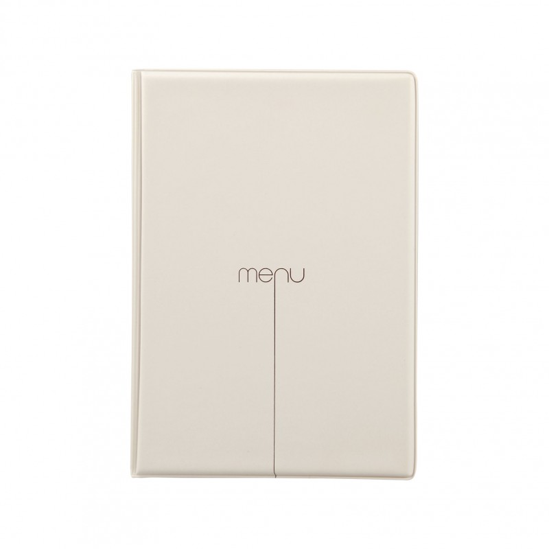 Lot de 10 protège-menus Risto A5 beige