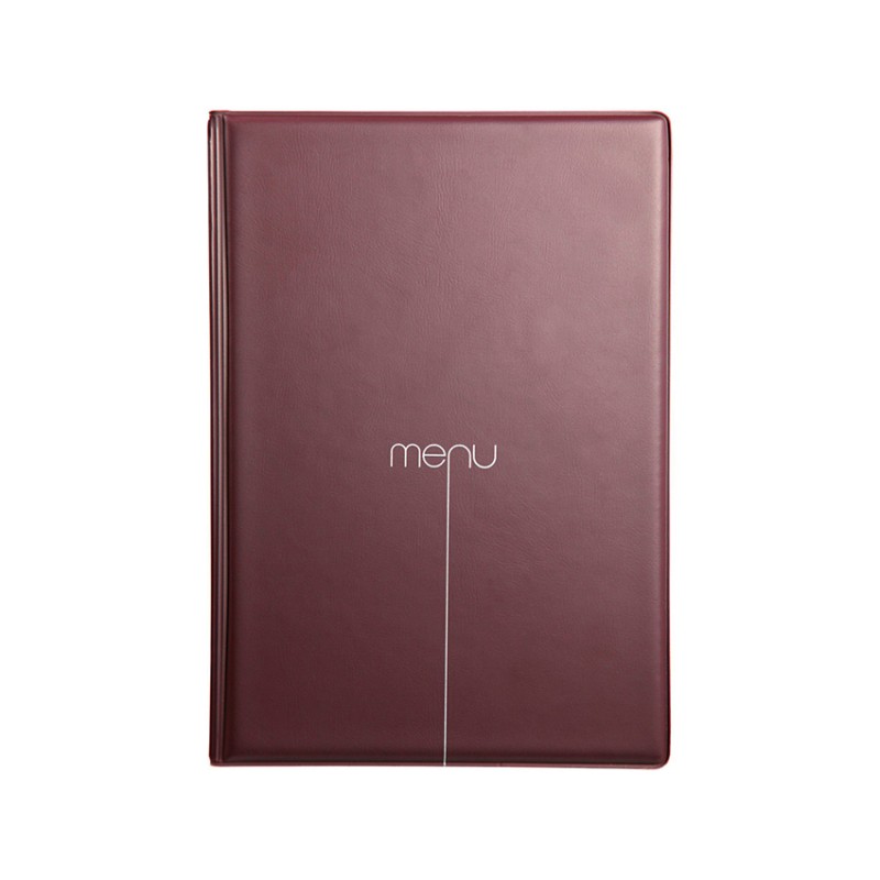 Lot de 10 protège-menus Risto A5 bordeaux Lot de 10 protège-menus Risto A5 bordeaux