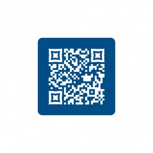 Pictogramme Menu Sans Contact QR Code Carré Or Brossé - Pour Restaurants, Hôtels, Fixation Adhésive