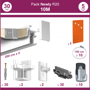 Pack complet cimaise Newly R10-11,7 mm 30 mètres 