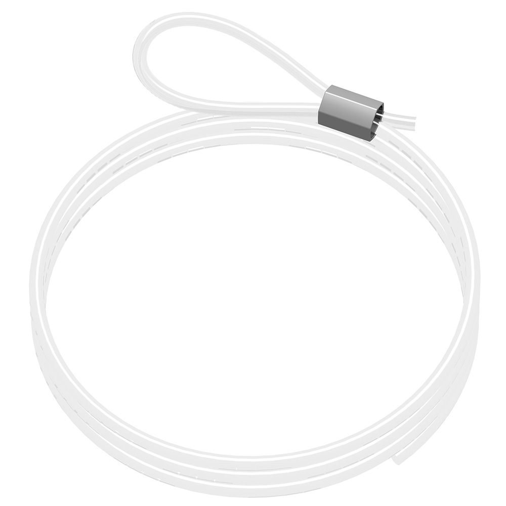 Lot de 10 câbles perlon Boucle - Câble transparent pour accrochage et affichage suspendu